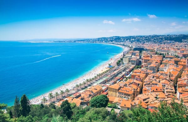 Nice vue du ciel, destination déménagement avec Grospiron