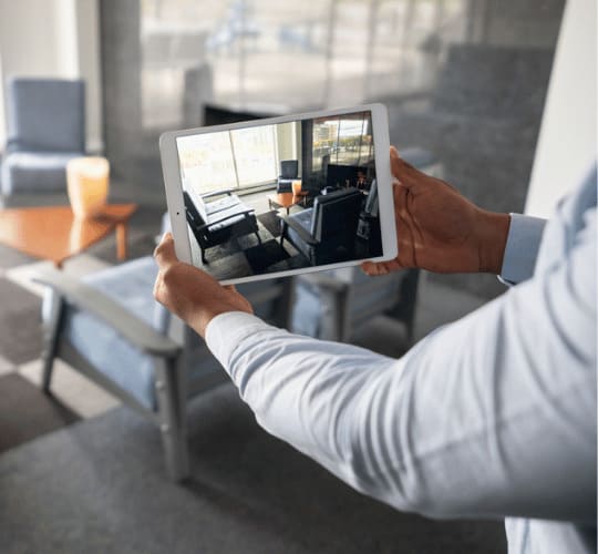 Évaluation à distance via tablette des biens pour un déménagement international avec Grospiron