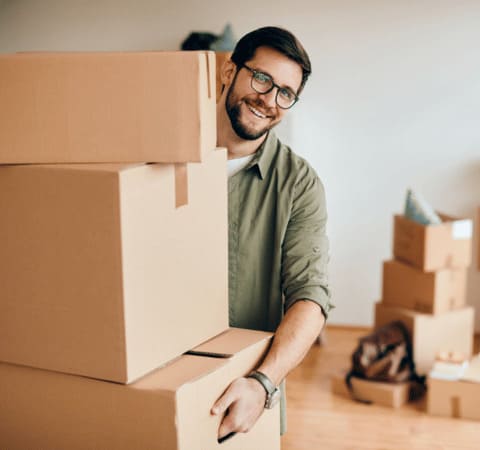 Déménagement vers un logement organisé par Grospiron pour un expatrié