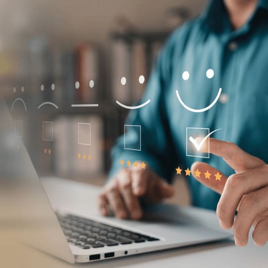 Évaluation 5 étoiles après un service de déménagement Grospiron