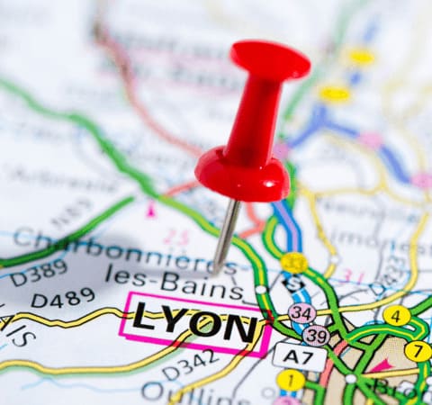 Localisation du garde-meubles à Lyon proposé par Grospiron